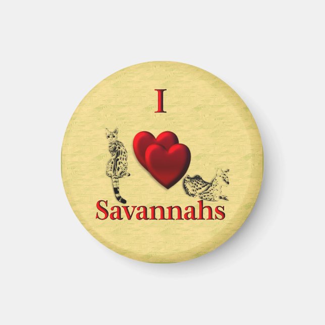 I Heart Savannahs Magnet (Framsidan)
