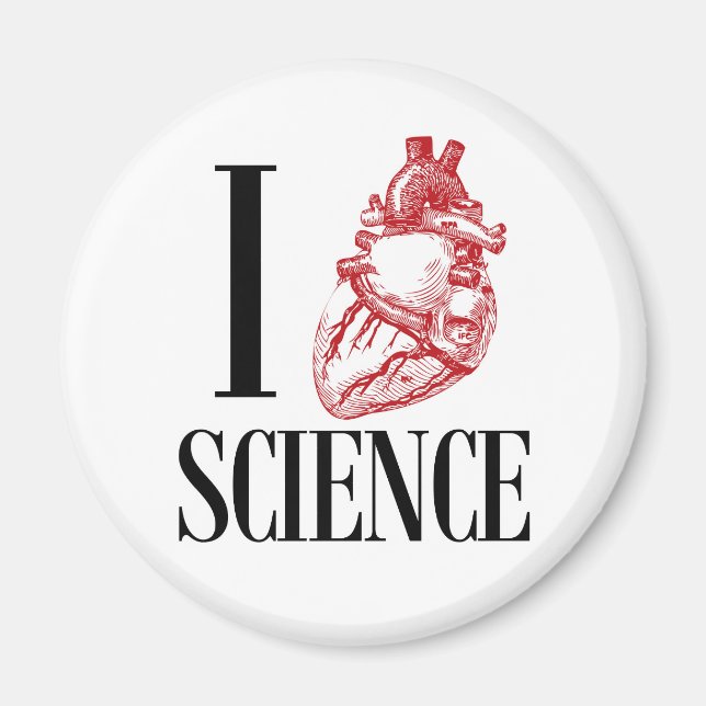 I heart science magnet (Framsidan)