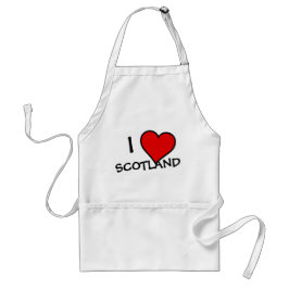 I Heart Scotland bk passp Förkläde