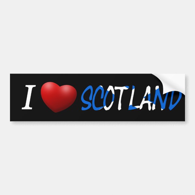I Heart Scotland overlay bast Bildekal (Framsidan)