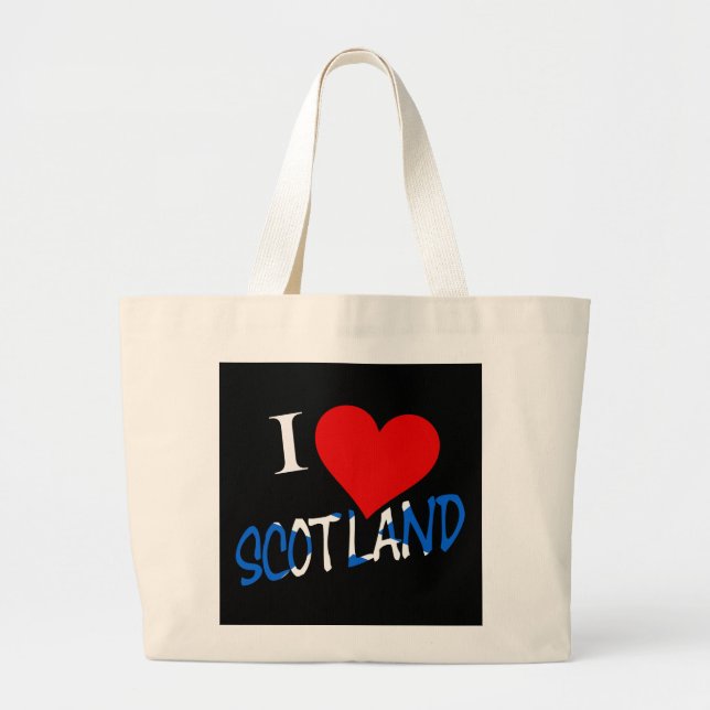 I Heart Scotland overlay jtcent Jumbo Tygkasse (Framsidan)