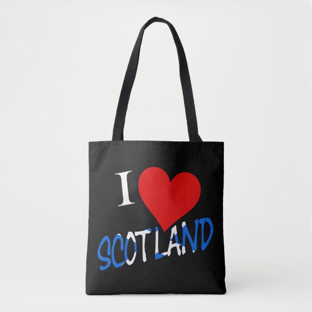 I Heart Scotland overlay stcent Tygkasse (Framsida)