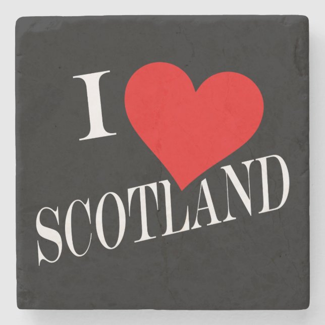 I Heart Scotland wercer Stenunderlägg (Framsidan)