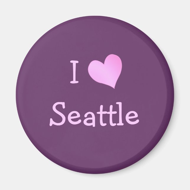 I Heart Seattle Magnet (Framsidan)