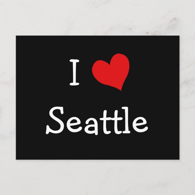 I Heart Seattle Vykort (Framsida)
