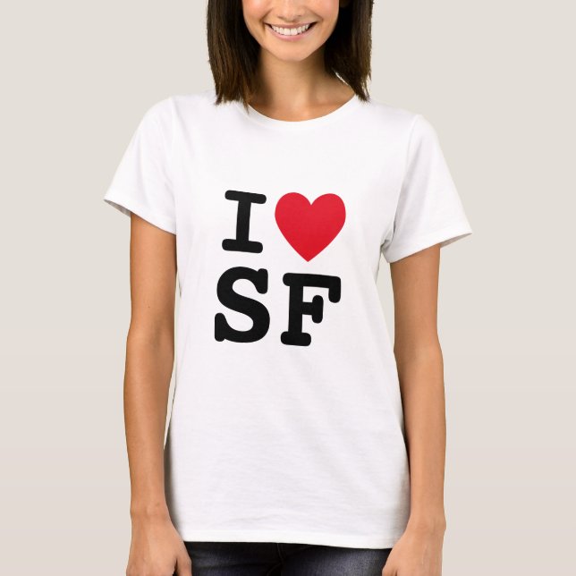 I Heart SF Monogram Tee Shirt (Framsida)