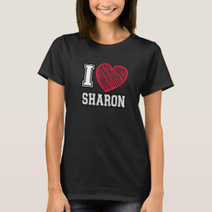 I Heart Sharon First Namn I Kärlek Sharon Personal T Shirt