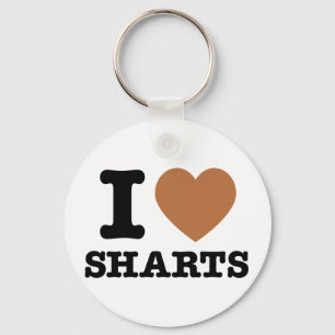 I Heart Sharts Nyckelring