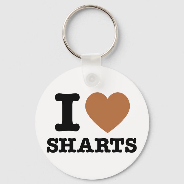 I Heart Sharts Nyckelring (Framsida)