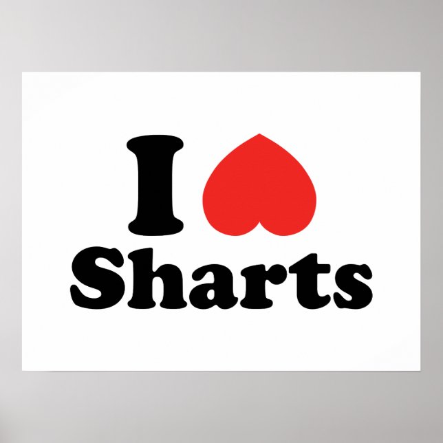 I Heart Sharts Poster (Framsidan)