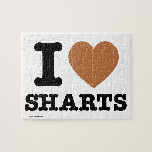 I Heart Sharts Pussel (Horisontell)