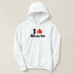 I Heart Sharts Sweatshirt Med Luva