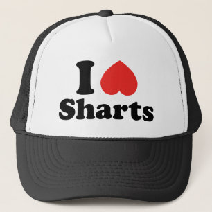 I Heart Sharts Truckerkeps