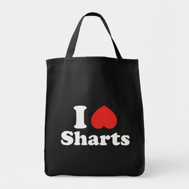 I Heart Sharts Tygkasse (Framsidan)