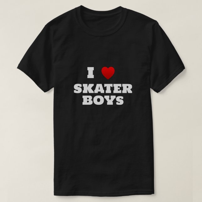 I Heart Skater Boys T-Shirt (Design framsida)
