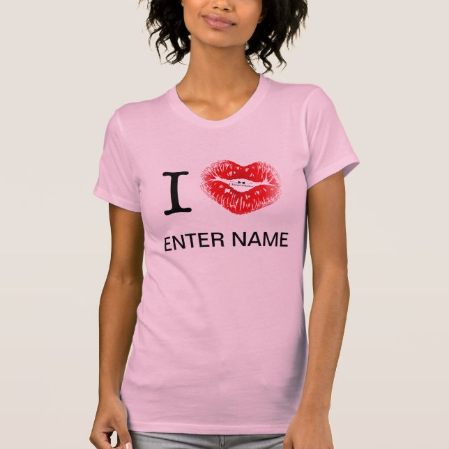 I_HEART___ SKRIVER IN NAMN TEE SHIRT (Framsida)