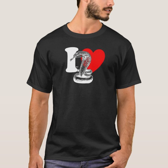 I Heart Snakes - Cute I Love Snakes, Snake Lover P T Shirt (Framsida)
