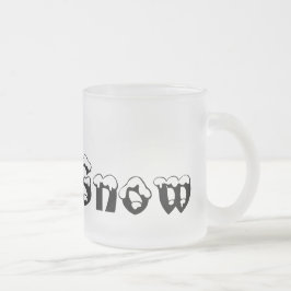I Heart Snö Frosted Mugg