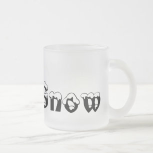 I Heart Snö Frosted Mugg