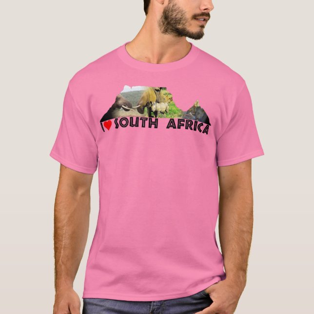 I Heart South Afrika Bord Mountain T-Shirt (Framsida)