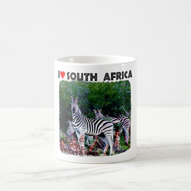 I Heart South Afrika Zebra Aloe Kaffemugg (Center)