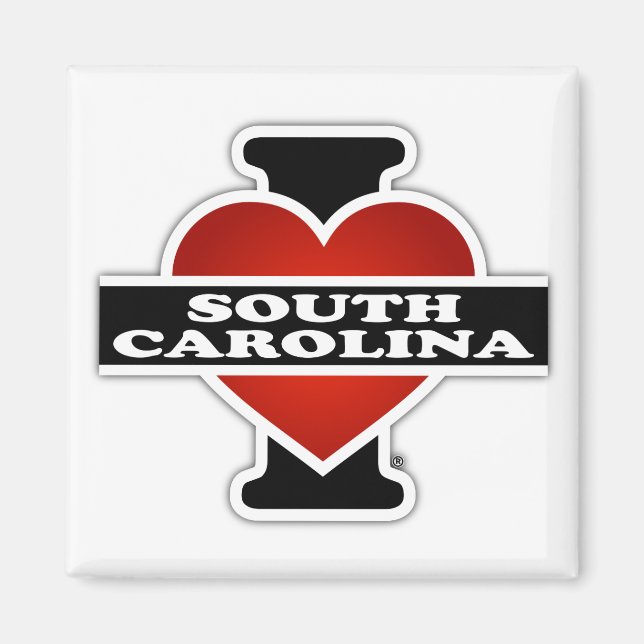 I Heart South Carolina Magnet (Framsidan)