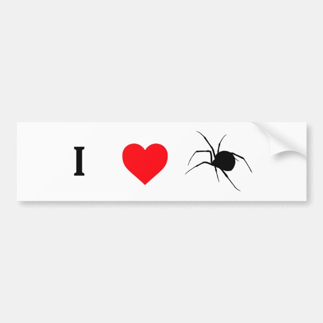 I Heart Spiders Bildekal (Framsidan)