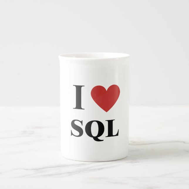 I Heart SQL Benporslin Mugg (Framsidan)