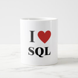 I Heart SQL Jumbo Mugg