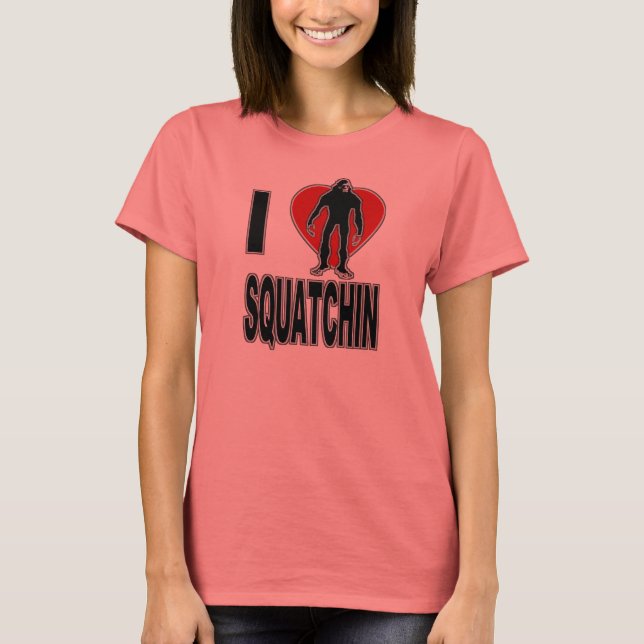 I Heart Squatchin T-shirt (Framsida)