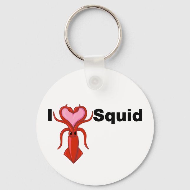 I Heart Squid Nyckelring (Framsida)