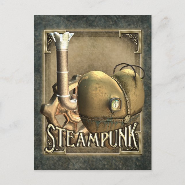I Heart Steampunk-vykort Vykort (Framsida)
