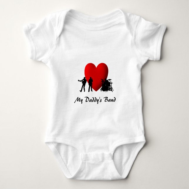 I Heart Sten & Roll Baby Bodykostym T Shirt (Framsida)