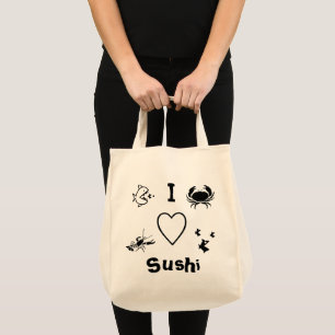 I Heart Sushi Tygkasse