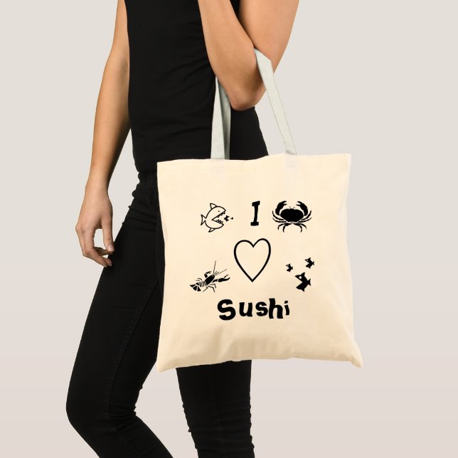 I Heart Sushi Tygkasse (Framsida (produkt))