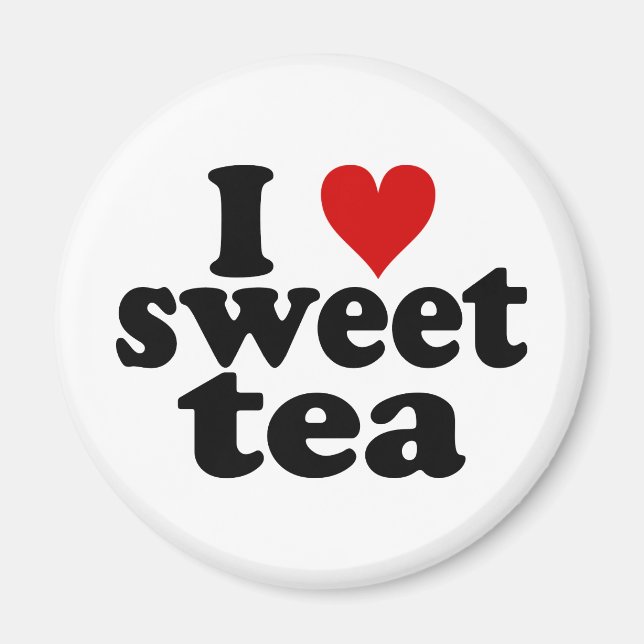 I Heart Sweet Tea Magnet (Framsidan)