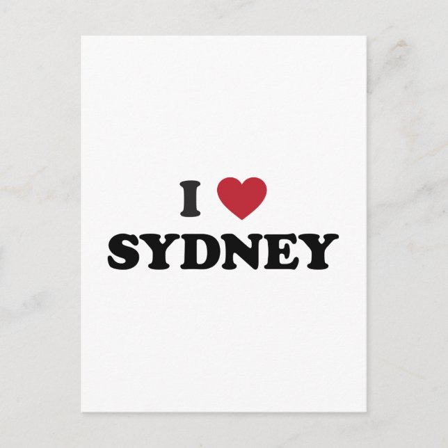 I Heart Sydney Australia Vykort (Framsida)