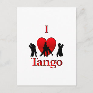 I Heart Tango Vykort