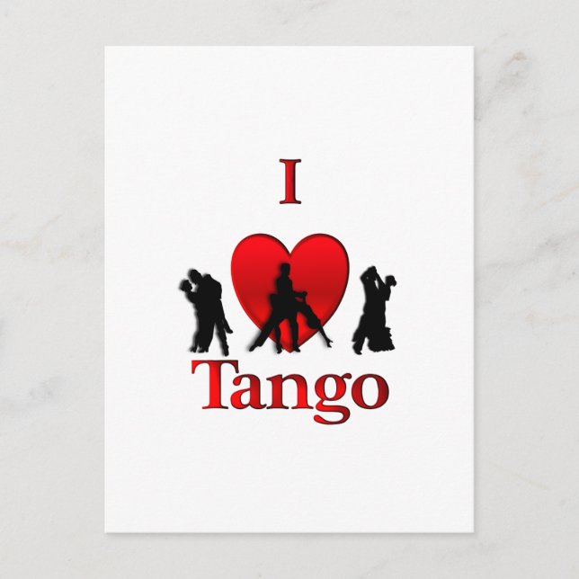 I Heart Tango Vykort (Framsida)