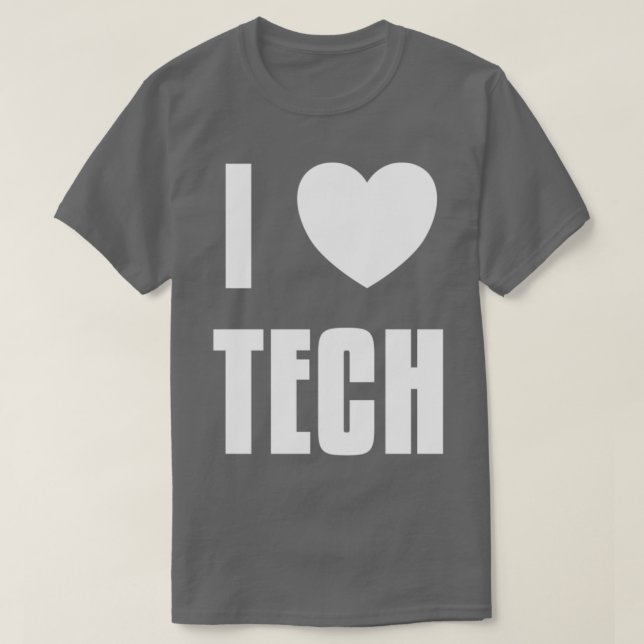 I Heart Tech T Shirt (Design framsida)