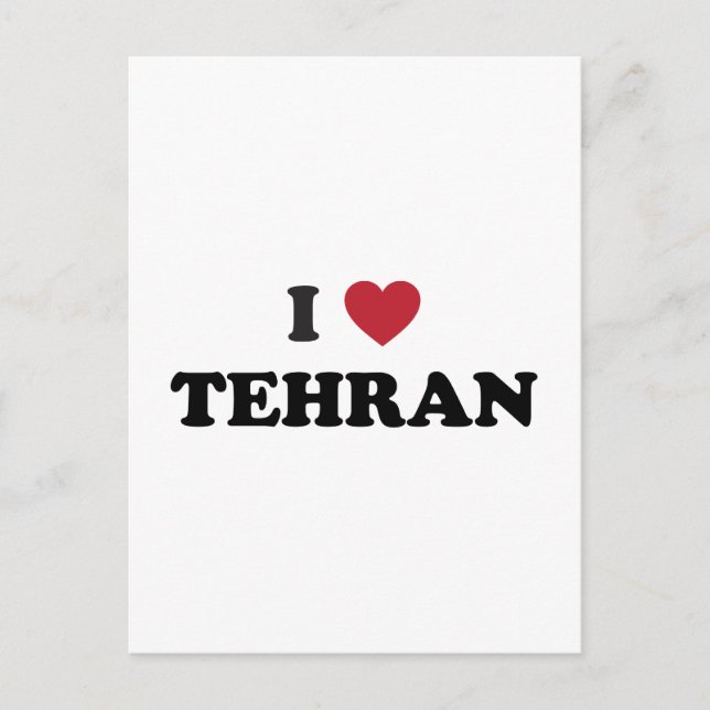 I Heart Teheran Iran Vykort (Framsida)