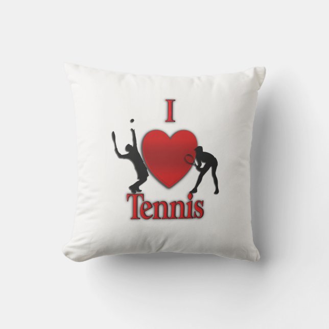 I Heart Tennis Kudde (Framsida)