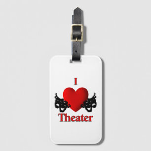 I Heart Theater Bagagebricka