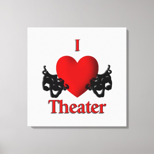 I Heart Theater Canvastryck (Framsida)