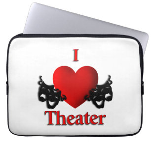 I Heart Theater Laptop Fodral