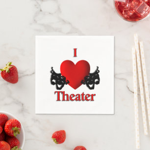 I Heart Theater Pappersservett