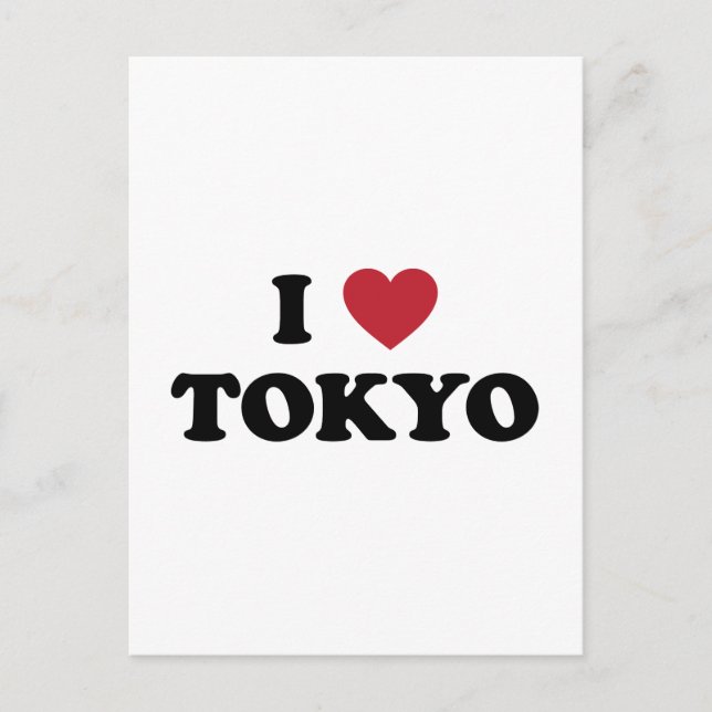 I Heart Tokyo Japan Vykort (Framsida)