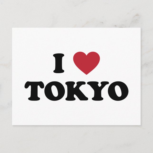 I Heart Tokyo Japan Vykort (Framsida)