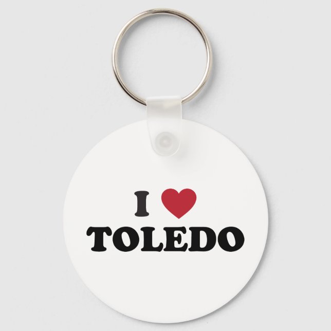 I Heart Toledo Ohio Nyckelring (Framsida)