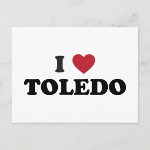 I Heart Toledo Ohio Vykort